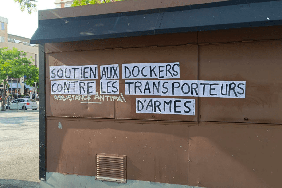À Marseille, la CGT bloque l’envoi d’armes à Israël