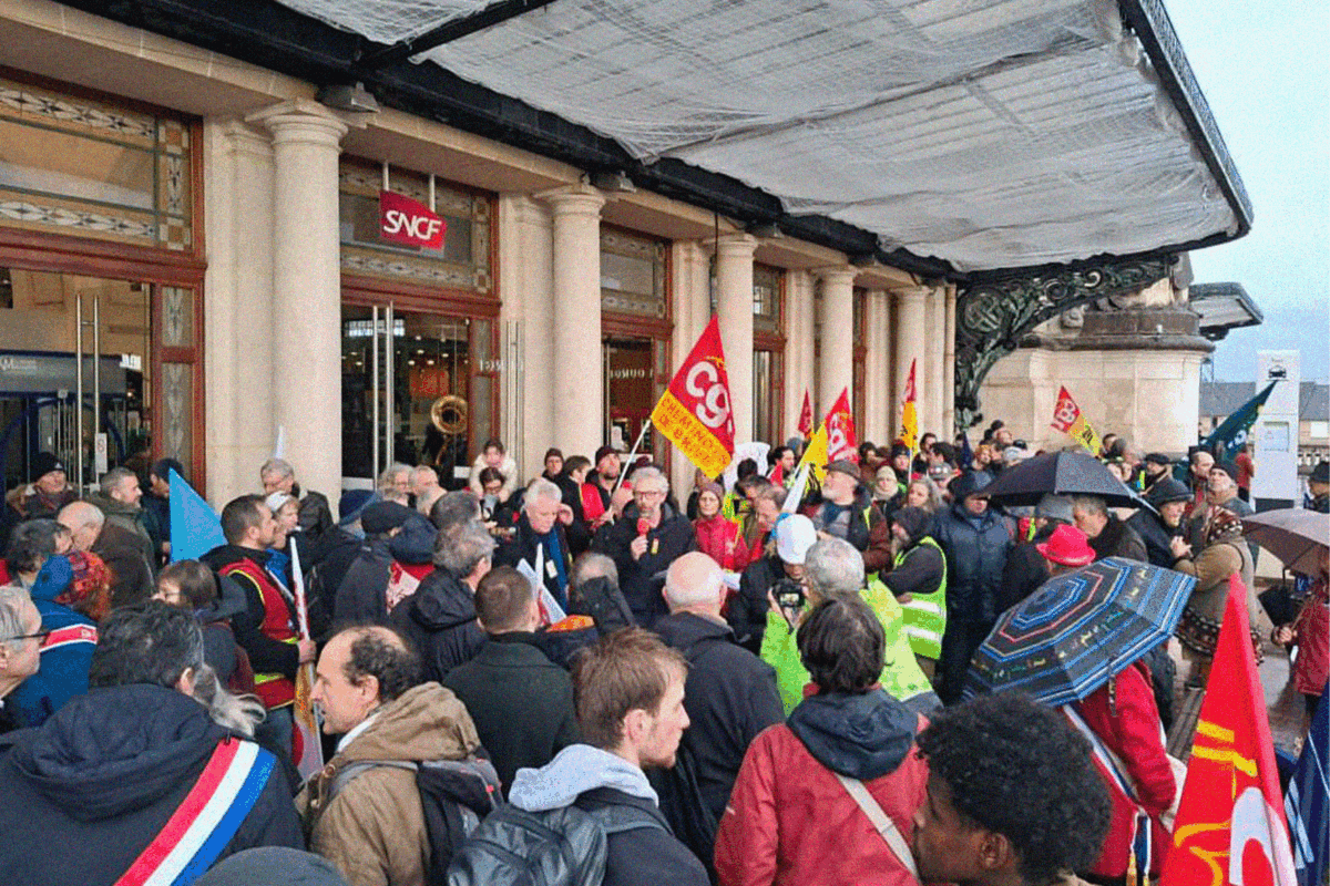 Les oubliés du rail en colère à Limoges
