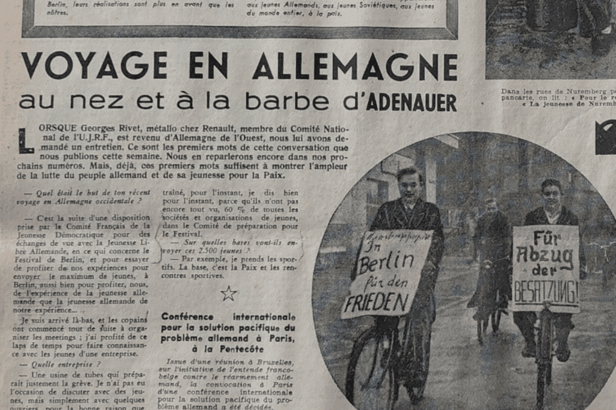 En 1951 à Berlin, la jeunesse défiait les frontières de la Guerre froide