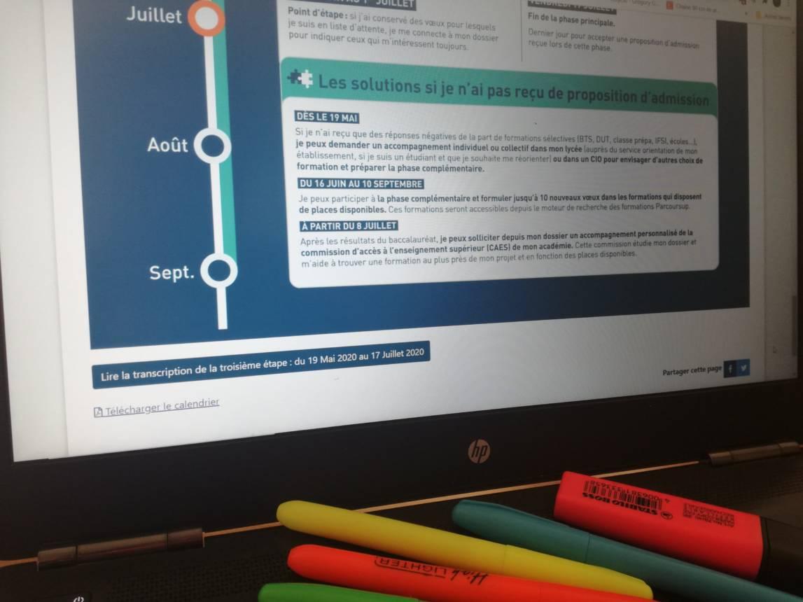 Dernière semaine pour Parcoursup 2020